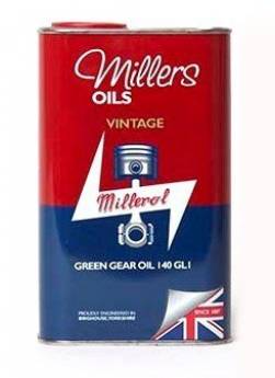 Millers Oils Vintage Green Gear Oil 90 GL1 1L 