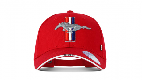 Baseballová čepice Ford Mustang červená z RPET 